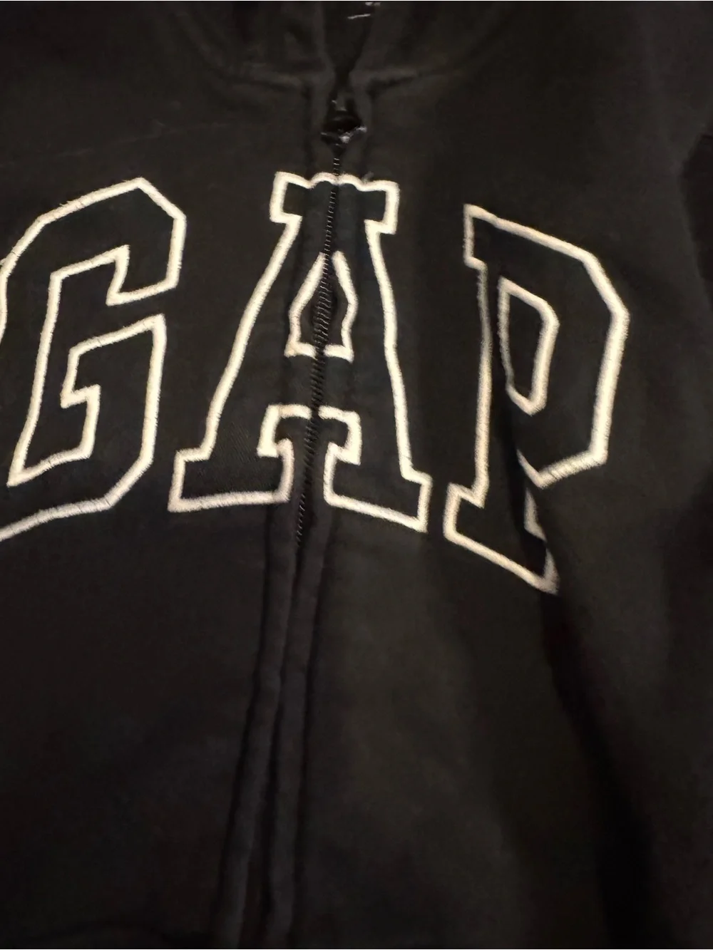 GAP Kids Small Black Full-Zip Hoodie Jacket